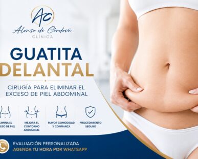Corrige la guatita delantal y el exceso de piel abdominal con evaluación especializada. Conoce las alternativas quirúrgicas y solicita información por WhatsApp.